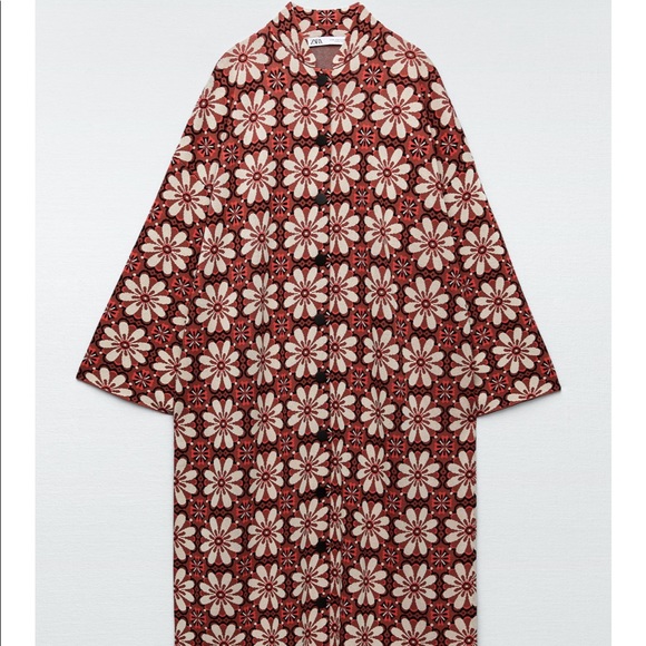 NWT Zara long jacquard knit coat special edition - Picture 17 of 17